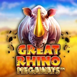 Great Rhino Megaways logo by Pragmatic Play at hillo casino