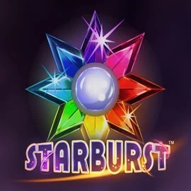 Starburst slot logo by NetEnt at hillo casino